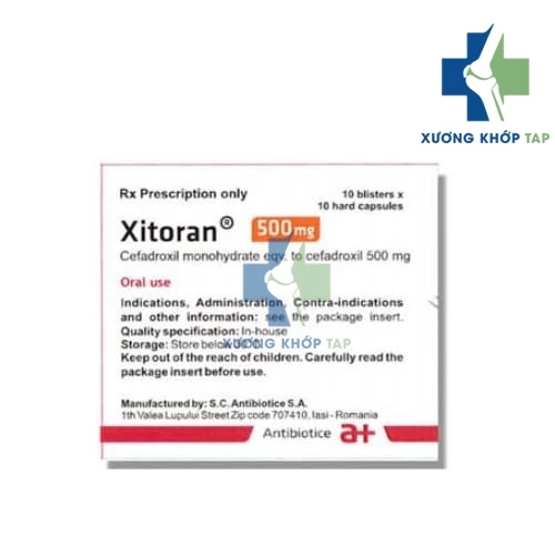 Xitoran 500mg - Thuốc trị nhiễm khuẩn dạng uống