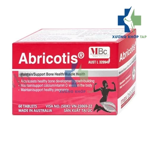 Abricotis - Giúp ổn định lượng canxi và vitamin D trong cơ thể