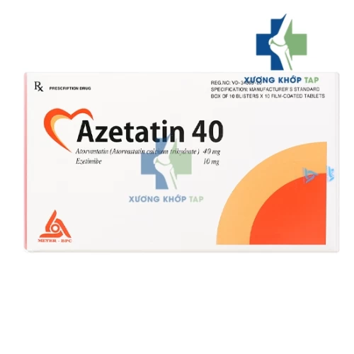 Azetatin 40 - Thuốc điều trị tăng lipid máu