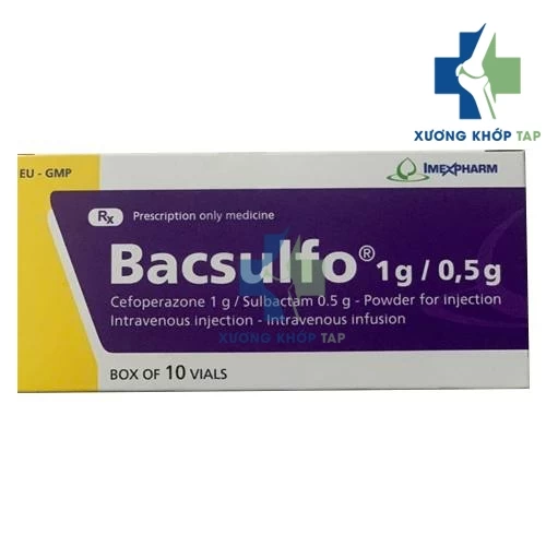 Bacsulfo 1g/0,5g - Cefoperazon + Sulbactam Imexpharm
