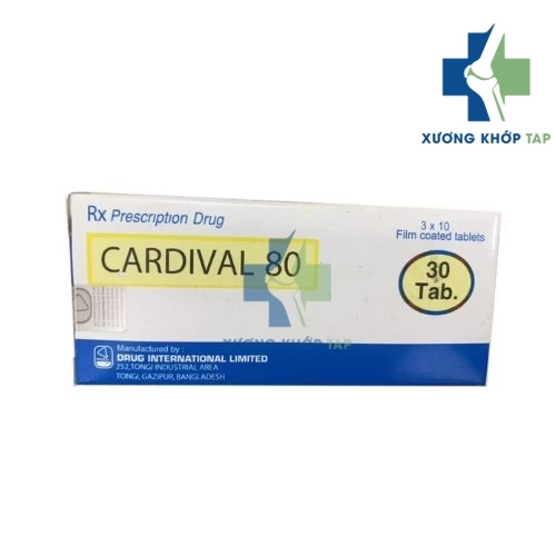 Cardival 80 - Thuốc điều trị tăng huyết áp