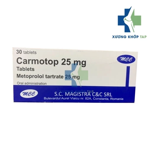 Carmotop 25mg - Metoprolol 25mg S.C. Magistra