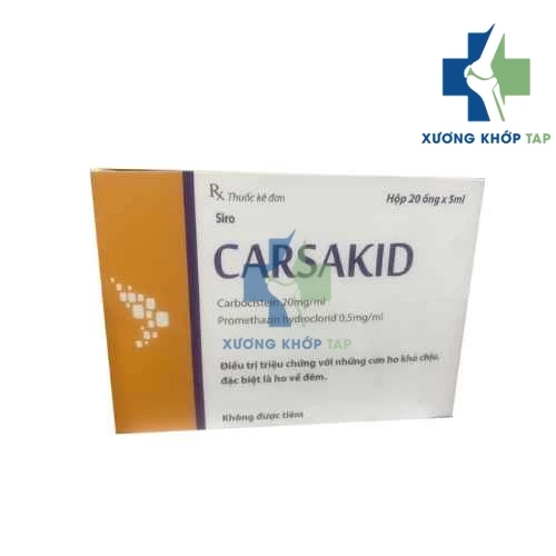 Carsakid - Thuốc điều trị ho khan, ho về đêm kéo dài