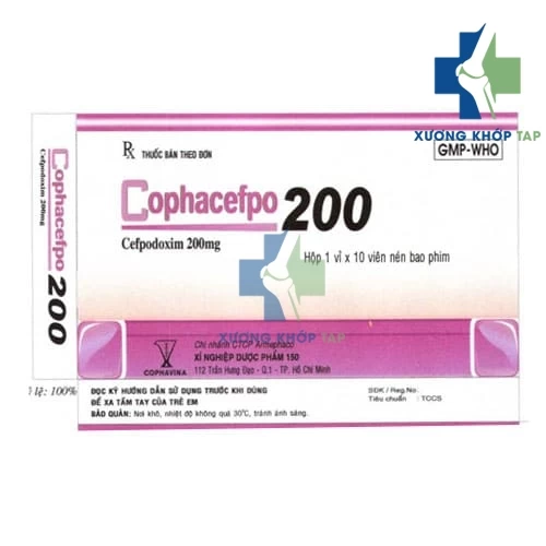 Cophacefpo 200 - Thuốc điều trị nhiễm trùng đường hô hấp