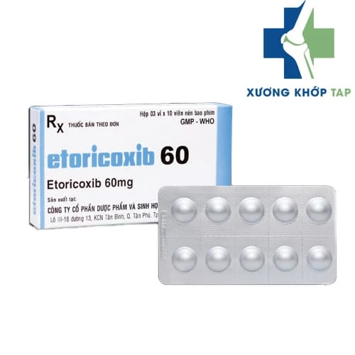 Etoricoxib 60 Mebiphar - Thuốc điều trị kháng viêm giảm đau trong viêm khớp