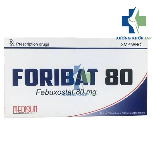 Foribat 80 - Điều trị ăng acid uric mạn tính