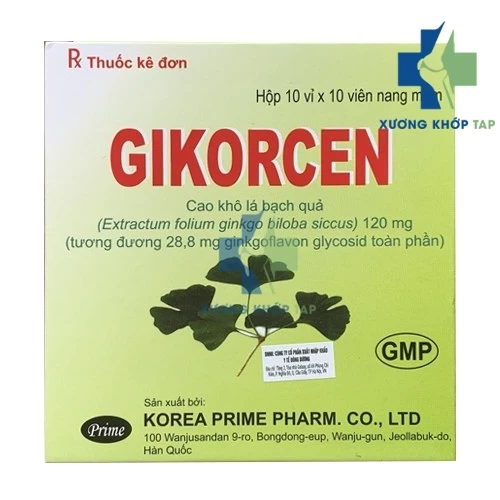 Gikorcen 120 - Thuốc điều trị suy giảm trí nhớ, tâm thần