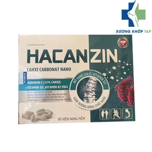 Hacanzin - Giúp bổ sung canxi và vitamin D3 cho cơ thể