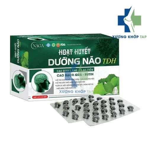 Hoạt huyết dưỡng não TĐH (Hộp 5 vỉ x 20 viên)