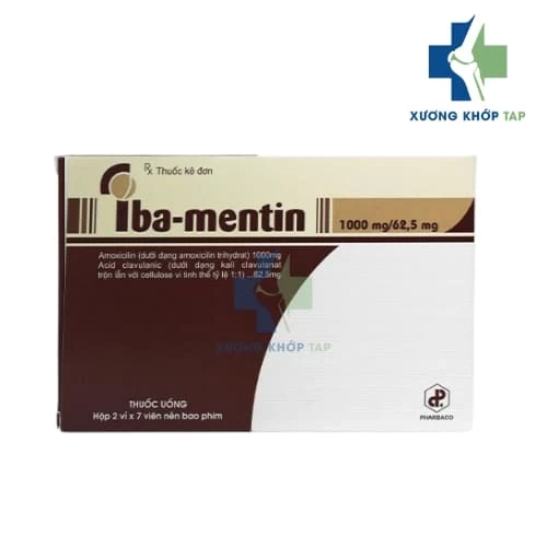 Iba-Mentin 1000mg/62.5mg (viên) Pharbaco