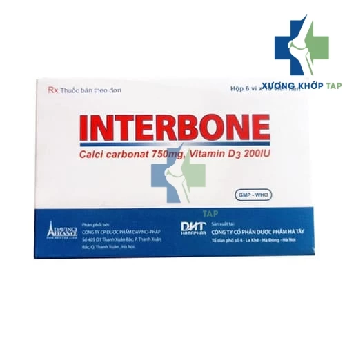 Interbone - Thuốc phòng và điều trị loãng xương của Hataphar