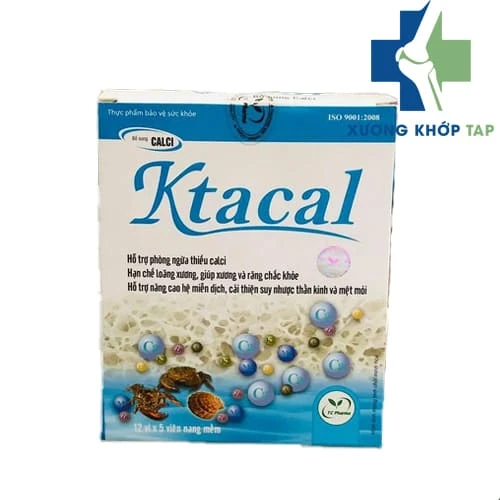 Ktacal TCPharma - Bổ sung canxi, hỗ trợ xương và răng chắc khỏe