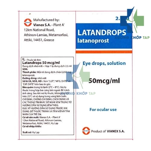 Latandrops - Điều trị bệnh tăng nhãn áp