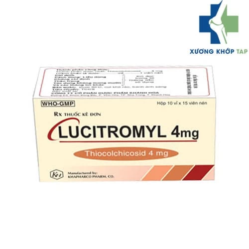 Lucitromyl 4mg - Hỗ trợ điều trị đau do co cứng cơ