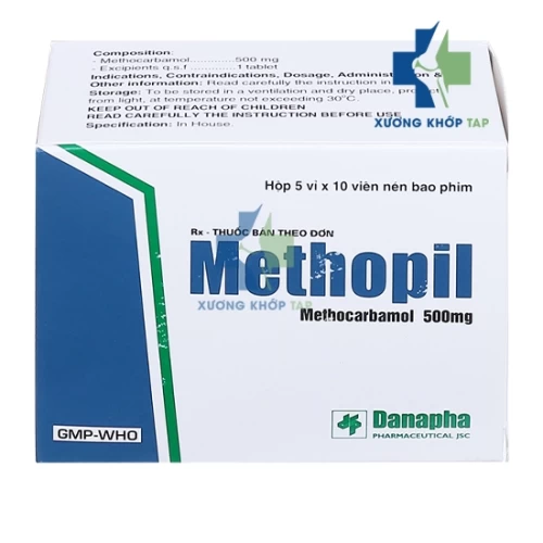 Methopil 500mg - Thuốc điều trị đau lưng do cứng cơ