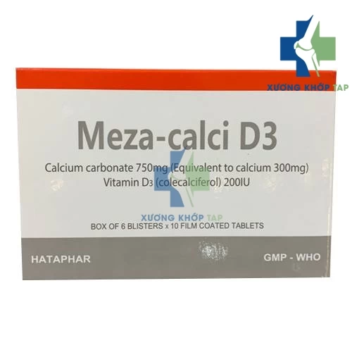 Meza-Calci D3 - Thuốc điều trị loãng xương của Hà Tây