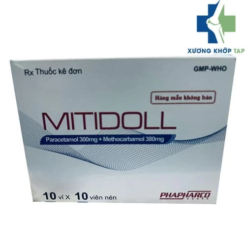 Mitidoll - Thuốc giảm đau và co thắt liên quan đến viêm khớp