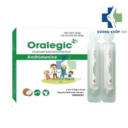 Oralegic 60mg - Fexofenadin HCl 6 mg CPC1 Hà Nội