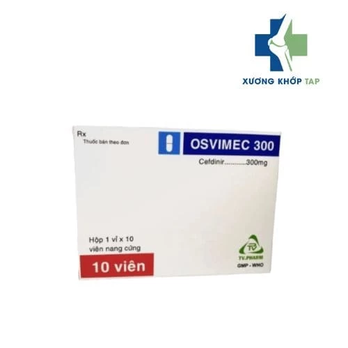 Osvimec 300 - Thuốc điều trị nhiễm trùng đường hô hấp