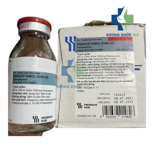 Paracetamol Kabi AD - Thuốc giảm đau, hạ sốt