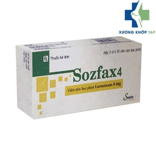 Sozfax 4 - Thuốc điều trị đau và viêm trong viêm xương khớp