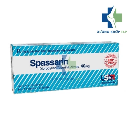 Spassarin 40mg - Thuốc điều trị co thắt cơ trơn đường tiêu hóa