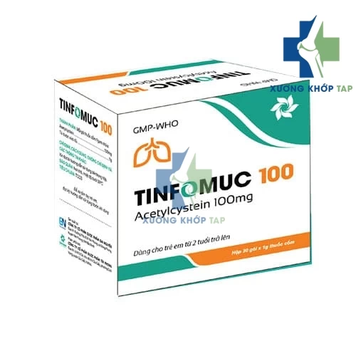 Tinfomuc 100 - Thuốc điều trị viêm phế quản cấp