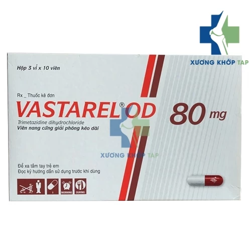 Vastarel OD 80mg - Thuốc điều trị đau thắt ngực