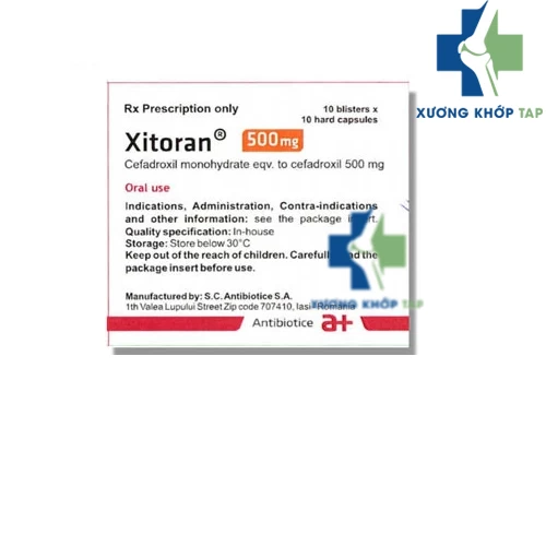 Xitoran 500mg - Thuốc trị nhiễm khuẩn dạng uống