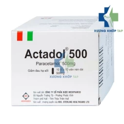 Actadol 500 - Hộp 10 vỉ x 10 viên