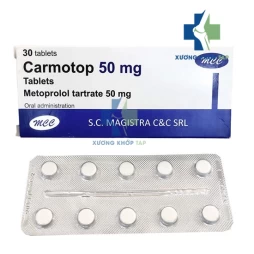 Carmotop 50 mg - Điều trị nhịp tim không đều