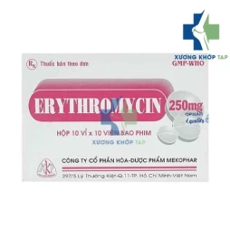 Erythromycin 250mg Mekophar