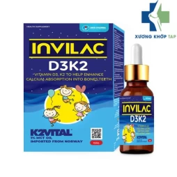 Invilac D3K2 - Giúp bổ sung vitamin D3 và K2 cho cơ thể