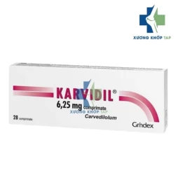Karvidil 6.25mg - Carvedilol Grindeks