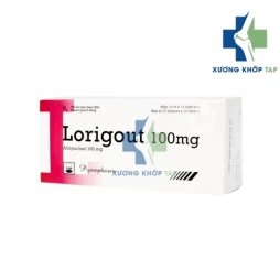 Lorigout 100mg - Thuốc điều trị tăng acid uric máu