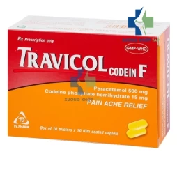 Travicol codein F - Điều trị các cơn đau mức độ trung bình ở người lớn