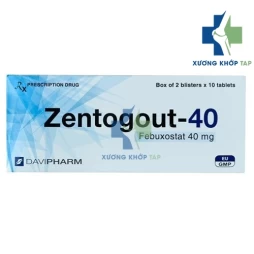 Zentogout-40 - Thuốc điều trị bệnh gout của Davipharma